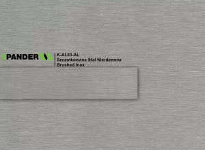 Obrzeże Spander AL03 - Szczotkowana Stal Nierdzewna