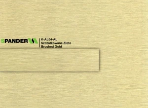 Obrzeże Spander AL04 - Szczotkowane Złoto