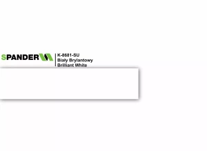 Obrzeże Meblowe Kronospan Spander K 8681 SU Biały Brylantowy 