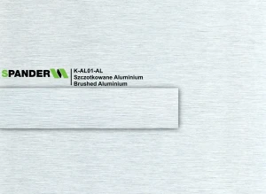 Obrzeże Spander AL01 - Szczotkowane Aluminium 