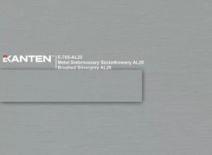Obrzeże Ekanten Egger E- 765 AL Metal Srebrnoszary Szczotkowany (druk cyfrowy)